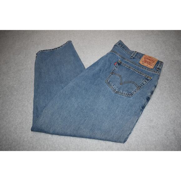 Levis 560 Jeans Mens Size 50 x 30 Tapered Loose Comfort Fit Blue Made In Mexico - Picture 8 of 8
